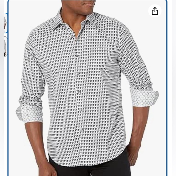 Robert Graham Other - Robert Graham The Francis Cool Minaret checks effect long sleeve shirt Size Med.